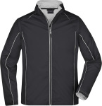 James & Nicholson – Herren 3-LagenSoftshell Jacke mit abzippbaren Ärmeln for embroidery