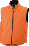 James & Nicholson – Herren 3-Lagen Softshell Gilet for embroidery and printing