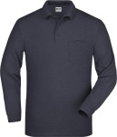 James & Nicholson – Polo Piqué Long-Sleeved for embroidery and printing