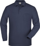 James & Nicholson – Polo Piqué Long-Sleeved besticken und bedrucken lassen