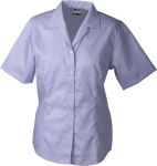 James & Nicholson – Ladies' Business Blouse Short-Sleeved for embroidery and printing