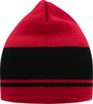 Myrtle Beach – Classic Knitted Beanie with contrasting stripes hímzéshez