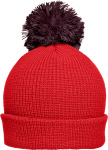 Myrtle Beach – Knitted hat with brim and pompon hímzéshez