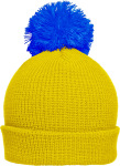 Myrtle Beach – Knitted hat with brim and pompon hímzéshez