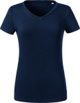 Russell – Ladies' Pure Organic V-Neck Tee for embroidery and printing
