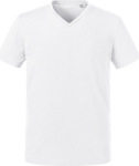 Russell – Men's Pure Organic V-Neck Tee for embroidery and printing