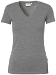 Hakro – Damen V-Shirt Stretch zum besticken und bedrucken