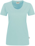 Hakro – Damen V-Shirt Mikralinar Pro besticken und bedrucken lassen