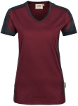 Hakro – Damen V-Shirt Contrast Mikralinar hímzéshez és nyomtatáshoz
