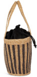 Native Spirit – Eco-friendly striped seagrass basket bag for embroidery and printing