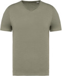 Native Spirit – Eco-friendly men's raw edge collar t-shirt for embroidery and printing