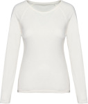 Native Spirit – Eco-friendly ladies' washed raglan long-sleeved t-shirt hímzéshez és nyomtatáshoz