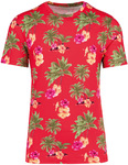 Native Spirit – Men’s eco-friendly tropical print t-shirt for embroidery and printing