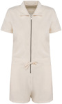 Native Spirit – Eco-friendly ladies' Terry Towel zipped jumpsuit shorts for embroidery and printing