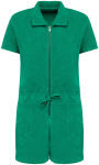 Native Spirit – Eco-friendly ladies' Terry Towel zipped jumpsuit shorts for embroidery and printing