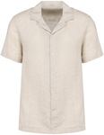 Native Spirit – Men’s linen shirt with bowling neckline for embroidery and printing