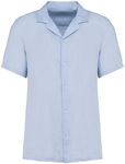 Native Spirit – Men’s linen shirt with bowling neckline hímzéshez és nyomtatáshoz