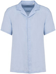 Native Spirit – Men’s linen shirt with bowling neckline for embroidery and printing