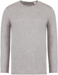 Native Spirit – Eco-friendly men's raw edge collar round neck jumper hímzéshez és nyomtatáshoz