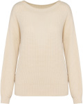 Native Spirit – Eco-friendly ladies’ merino wool round neck jumper for embroidery and printing