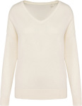 Native Spirit – Eco-friendly ladies’ lyocell v-neck jumper for embroidery and printing