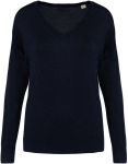 Native Spirit – Eco-friendly ladies’ lyocell v-neck jumper for embroidery and printing