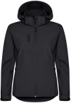 Clique – Classic Damen Softshell Kapuzenjacke besticken und bedrucken lassen