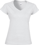 Gildan – Softstyle Ladies´ V-Neck T-Shirt besticken und bedrucken lassen