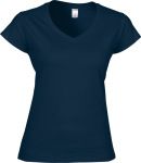 Gildan – Softstyle Ladies´ V-Neck T-Shirt besticken und bedrucken lassen