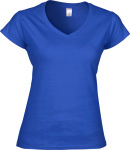 Gildan – Softstyle Ladies´ V-Neck T-Shirt besticken und bedrucken lassen