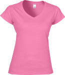 Gildan – Softstyle Ladies´ V-Neck T-Shirt besticken und bedrucken lassen