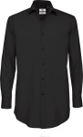 B&C – Poplin Shirt Black Tie Long Sleeve / Men for embroidery and printing