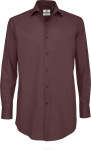 B&C – Poplin Shirt Black Tie Long Sleeve / Men for embroidery and printing