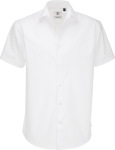 B&C – Poplin Shirt Black Tie Short Sleeve / Men for embroidery and printing