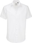 B&C – Poplin Shirt Black Tie Short Sleeve / Men hímzéshez és nyomtatáshoz