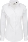 B&C – Poplin Shirt Black Tie Long Sleeve / Women zum besticken und bedrucken