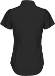 B&C – Poplin Shirt Black Tie Short Sleeve / Women for embroidery and printing