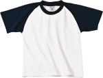 B&C – T-Shirt Base-Ball / Kids besticken und bedrucken lassen