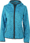 James & Nicholson – Ladies´ Knitted Fleece Hoody hímzéshez