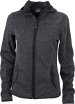 James & Nicholson – Ladies´ Knitted Fleece Hoody for embroidery