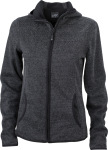 James & Nicholson – Ladies´ Knitted Fleece Hoody besticken lassen