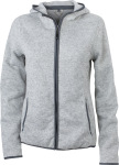 James & Nicholson – Ladies´ Knitted Fleece Hoody hímzéshez