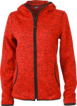 James & Nicholson – Ladies´ Knitted Fleece Hoody besticken lassen