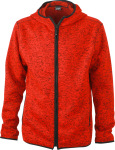 James & Nicholson – Men´s Knitted Fleece Hoody for embroidery