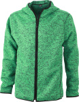 James & Nicholson – Men´s Knitted Fleece Hoody for embroidery