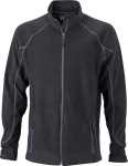James & Nicholson – Men´s Structure Fleece Jacket besticken lassen