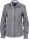 James & Nicholson – Ladies' Checked Blouse besticken und bedrucken lassen