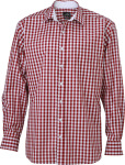 James & Nicholson – Men's Checked Shirt zum besticken und bedrucken