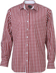 James & Nicholson – Men's Checked Shirt for embroidery and printing