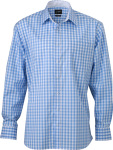 James & Nicholson – Men's Checked Shirt for embroidery and printing